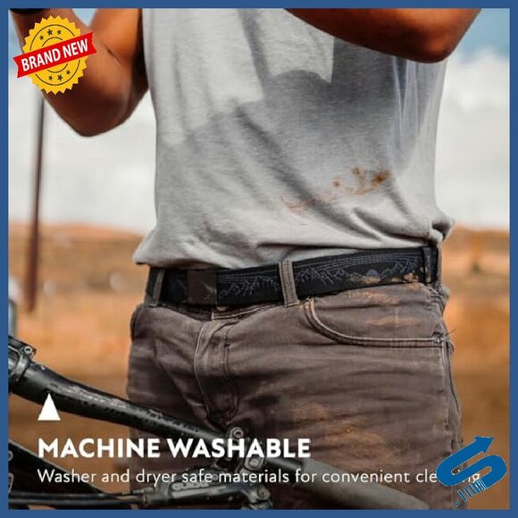 Heavy Duty Stretch Belt Metal Free Buckle Unisex Adventure Performance